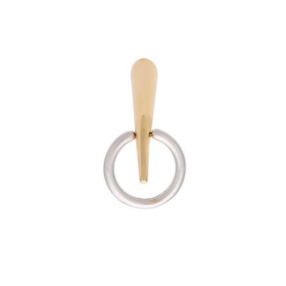 Charlotte Chesnais contrast spike ring silver gold vermeil signed - Picture 1 of 5